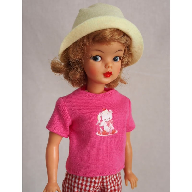 ハンドメイド*タミーちゃんサイズお洋服セット Tシャツ+ギンガム 