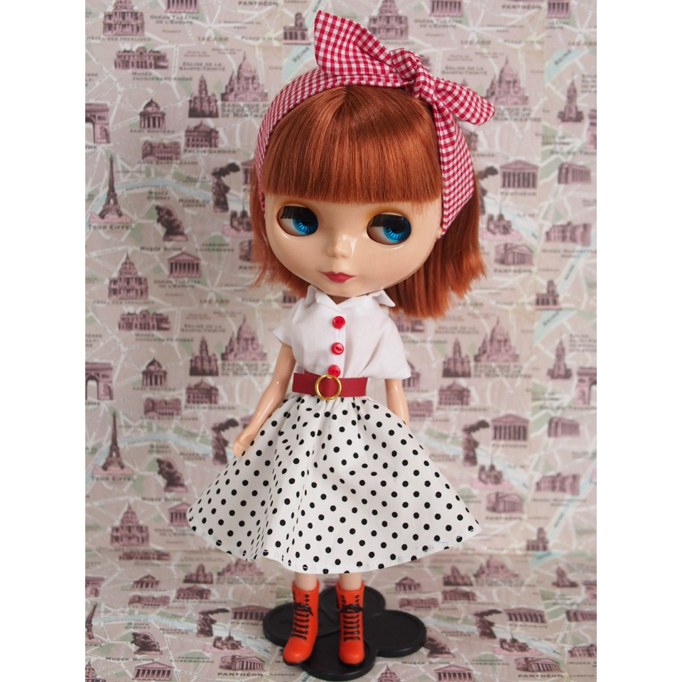 ネオブライス/リカちゃんサイズ◇ハンドメイドお洋服セット ローマへの