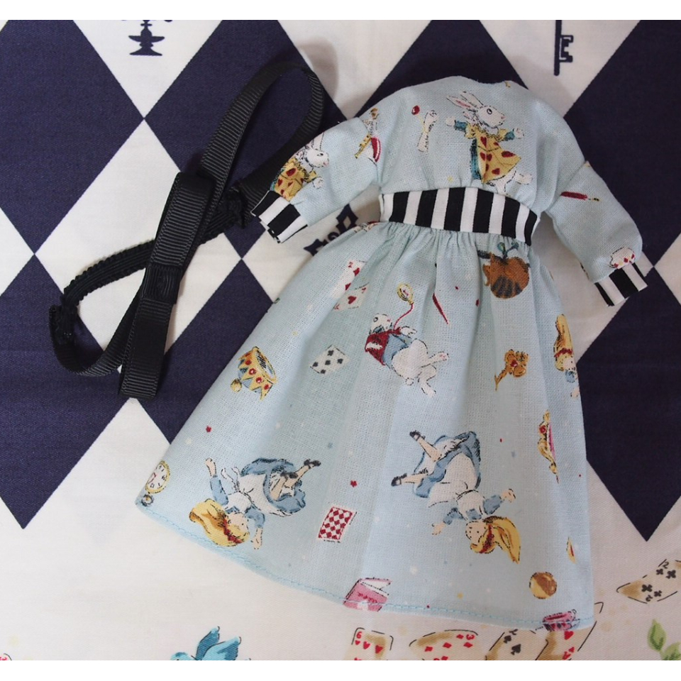 リカちゃんハンドメイド服　うさぎのミニワンピース双子ちゃんセット オンライン及び一部店舗限定価格＊】リカちゃん マイファースト