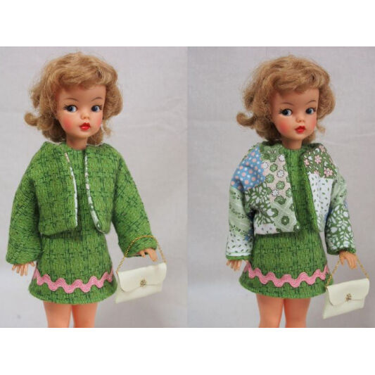 ハンドメイド◇タミーちゃんサイズお洋服セット ママの思い出 グリーン