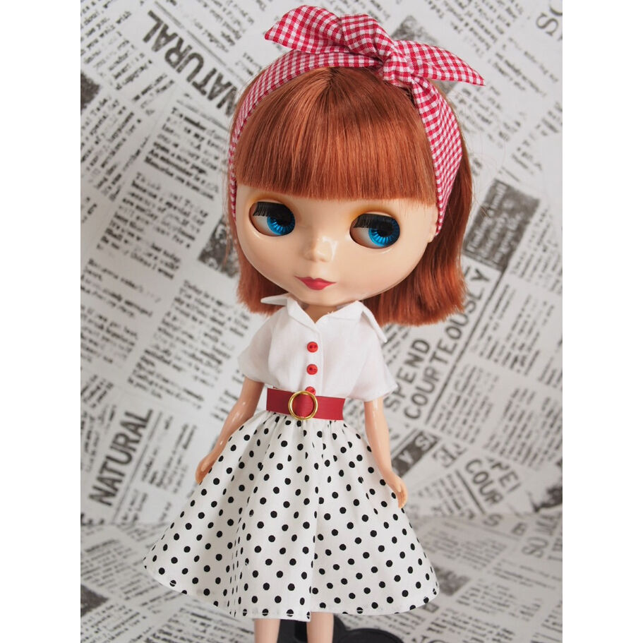 リカちゃん人形ハンドメイド服パーカー&スカートC - 着せ替え服