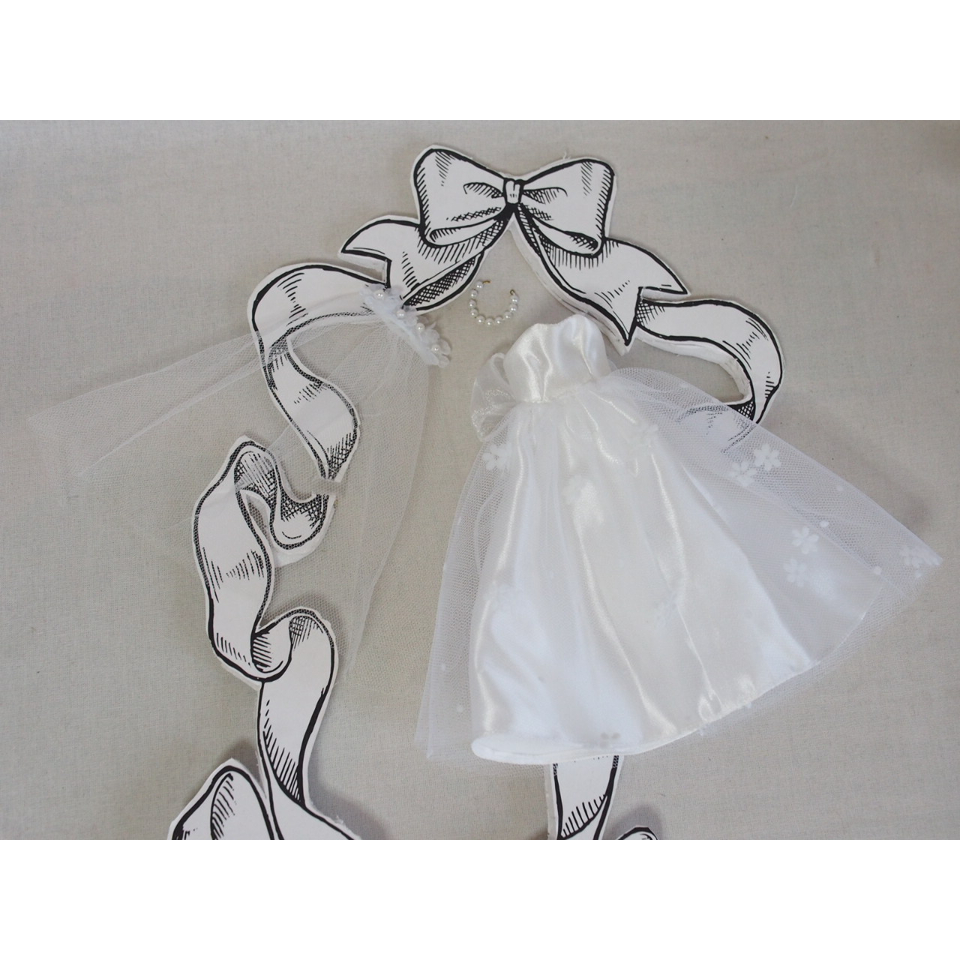 ハンドメイド◇ペッパーちゃんサイズお洋服セット ウェディングドレス