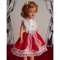 タミーちゃんサイズ◇ハンドメイドお洋服セット フラワーガール/水色