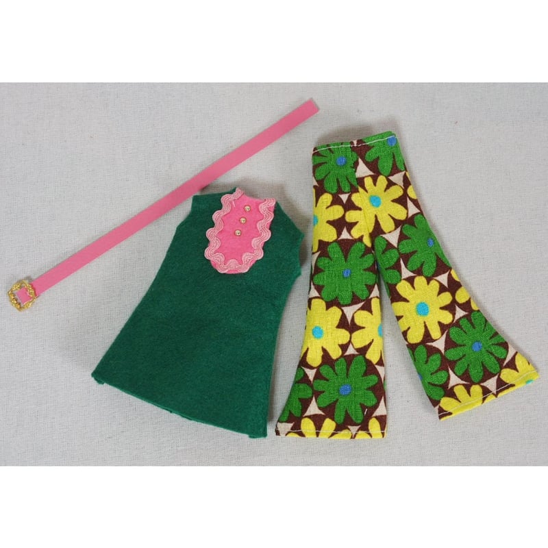 ハンドメイド◇ブライス/リカちゃんサイズお洋服セット サイケポップ