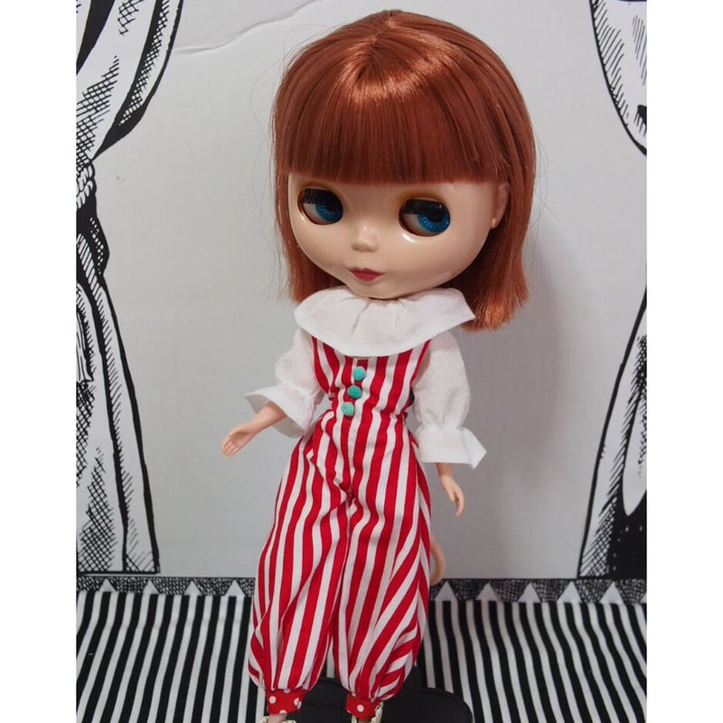 ネオブライス/リカちゃんサイズ◇ハンドメイドお洋服セット ピエロ衣装