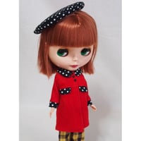 海◆ハンドメイド ペッパーちゃんお洋服セット アップリケドレス他 ハンドメイド◇ペッパーちゃんサイズお洋服セット ペパー