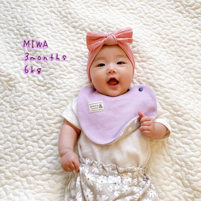 虹【バンダナ スタイ ハンドメイド 】ガーゼ 2way リバーシブル