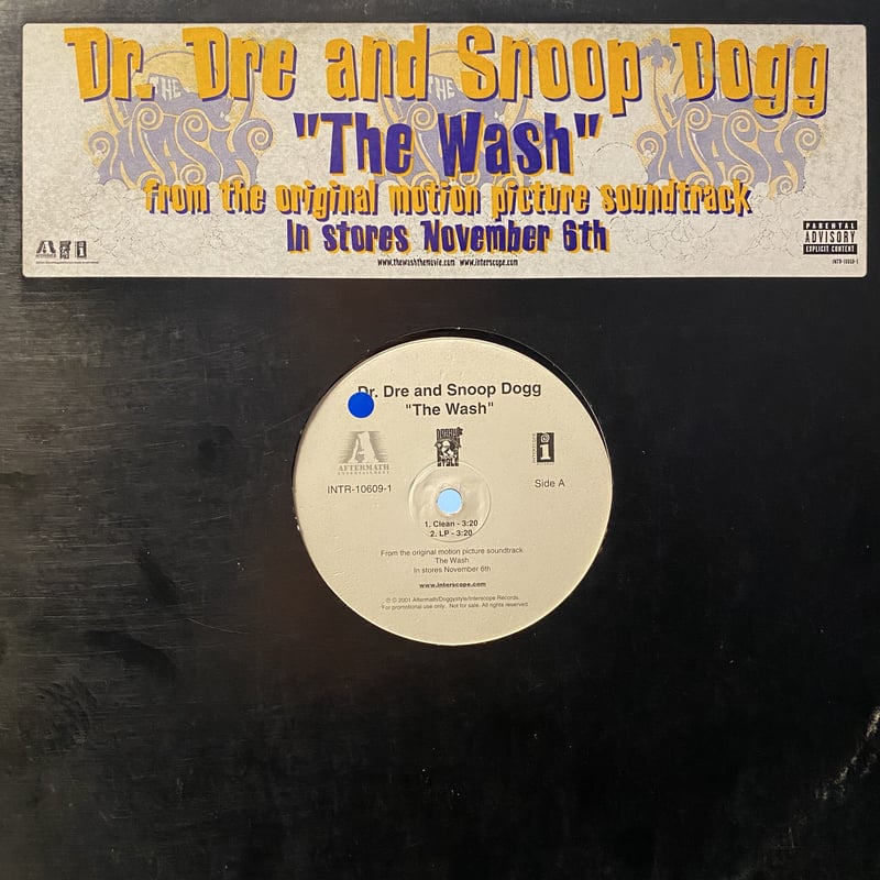 超レア The WASH(ドクター・ドレ、スヌープ・ドッグ) DR.DRE & SNOOP DOGG / The Wash (12inch) | Goril