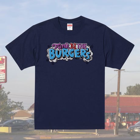FUNK N THE BURGER'S T-Shirt "NAVY" (Tシャツ)