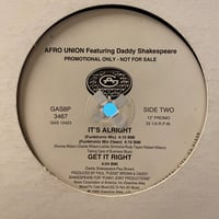 AFRO UNION / It's Alright (12inch)