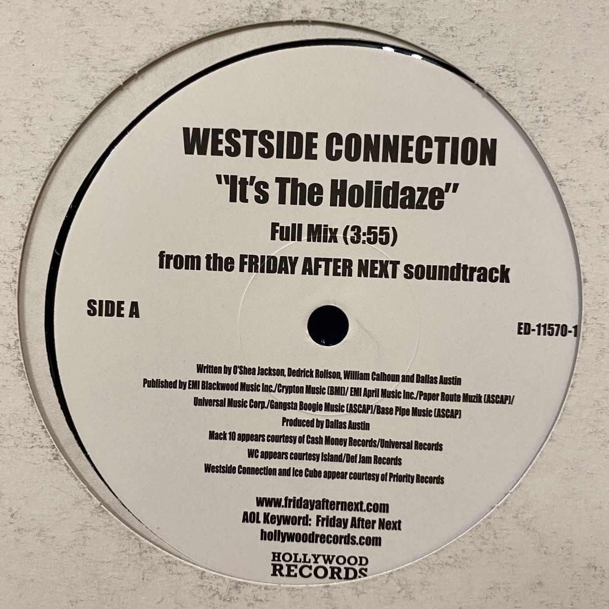 WESTSIDE CONNECTION / It's The Holidaze (12inch