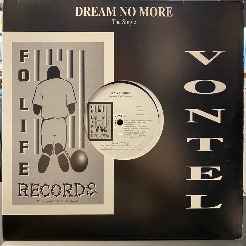 VONTEL / 4 My Homiez (12inch) | Gorilla Funk Re