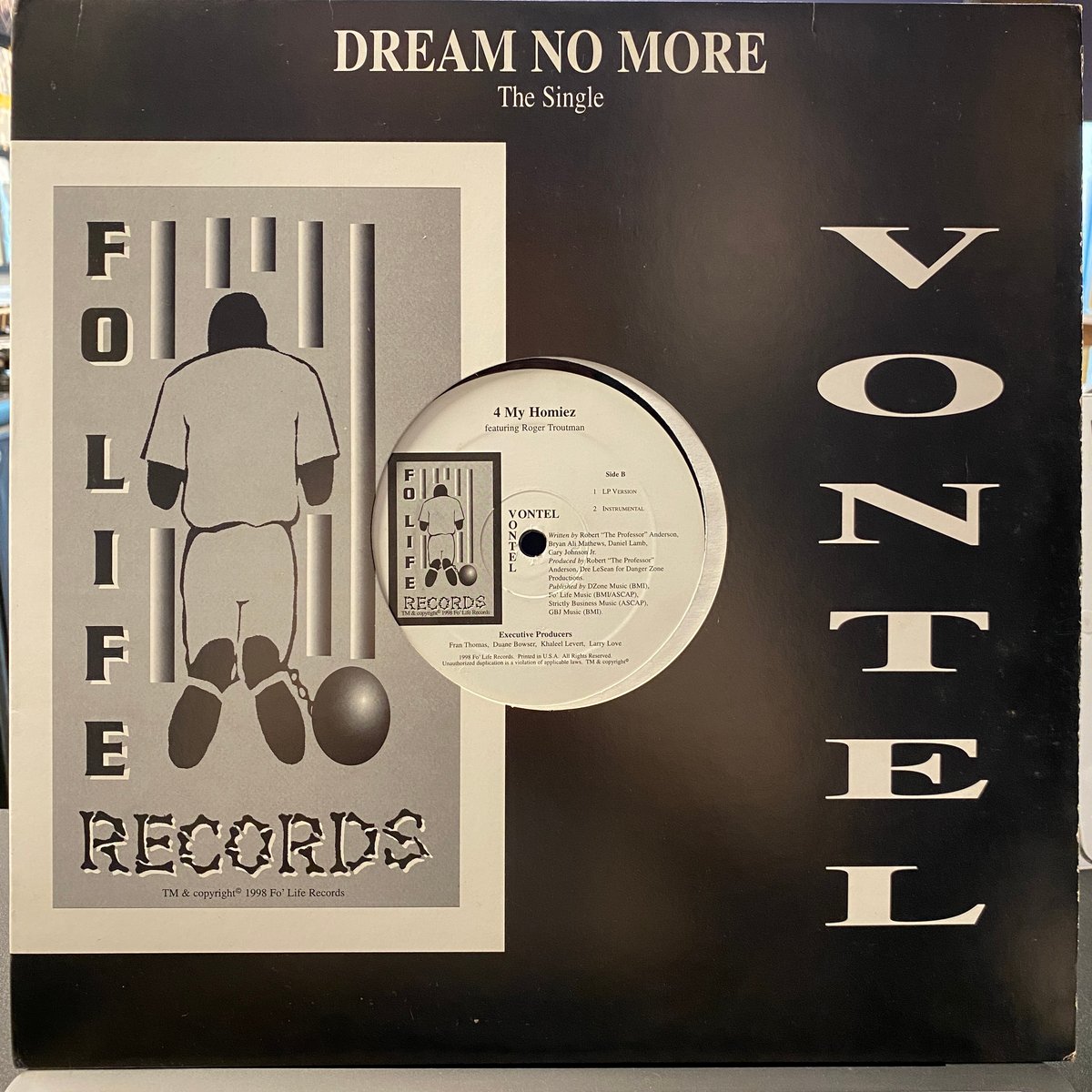 VONTEL / 4 My Homiez (12inch) | Gorilla Funk Re