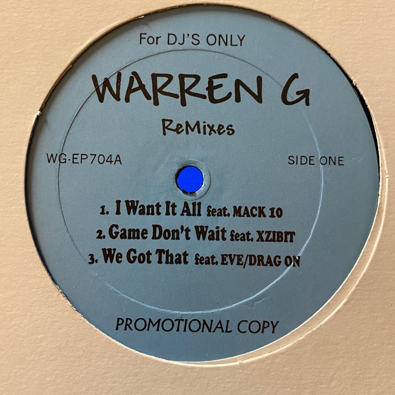 WARREN G / I Want It All (EP) | Gorilla Funk Re