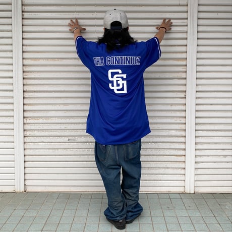 SG Baseball-Shirt "Blue" (ベースボールシャツ)