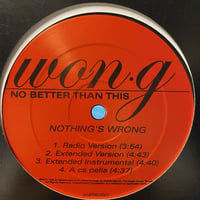 WON-G / Nothing's Wrong (12inch)
