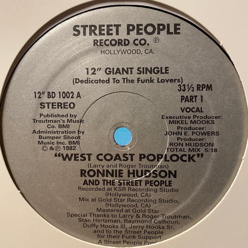 洋楽 WEST COAST POPLOCK / RONNIE HUDSON Ronnie Hudson - West Coast Poplock - YouTube