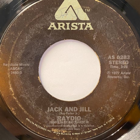 RAYDIO / Jack And Jill (7inch)