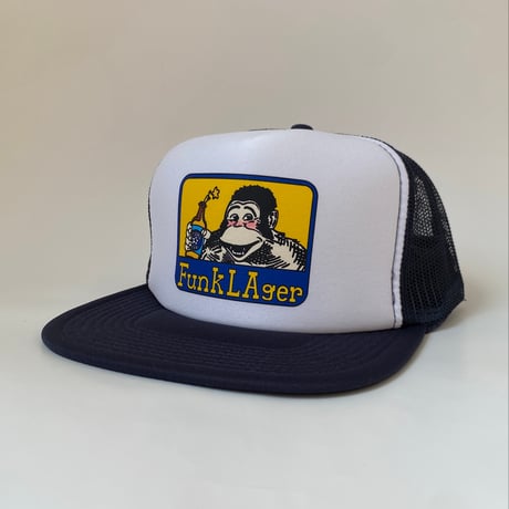 FunkLAger CAP -Navy x White- (メッシュキャップ）