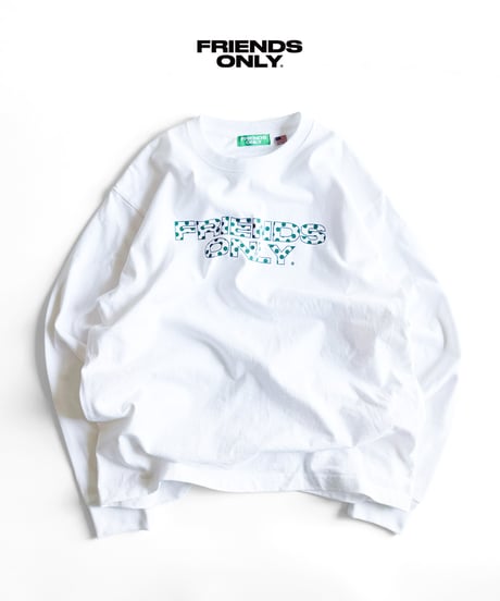 "DOT LOGO LONGSLEEVE T-SHIRT" / WHITE-GREEN
