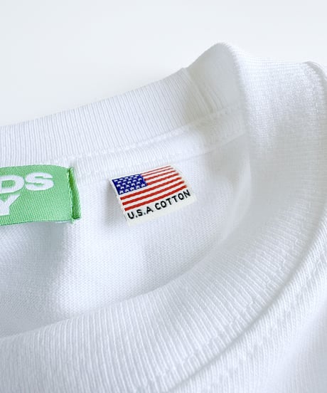 "DOT LOGO LONGSLEEVE T-SHIRT" / WHITE-GREEN