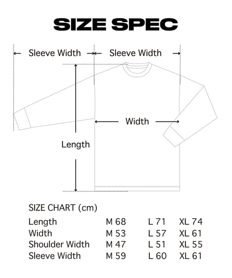 "DOT LOGO LONGSLEEVE T-SHIRT" / WHITE-BLACK