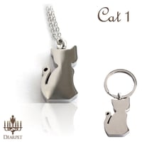 オールステンレス クリメイションジュエリー「Cat ・1」
