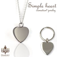 オールステンレス クリメイションジュエリー「Simple heart」