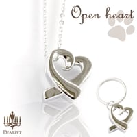 オールステンレス クリメイションジュエリー「Open heart」