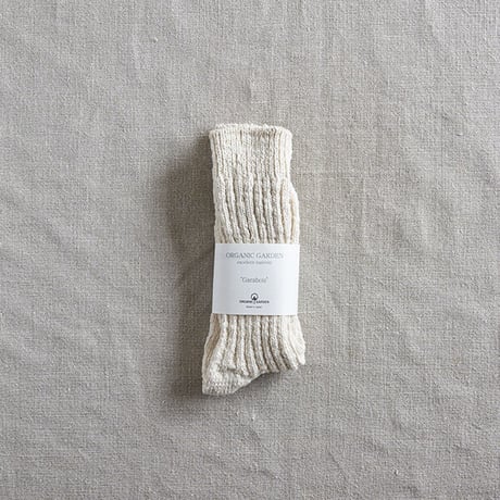 ORGANIC  GARDEN  /ガラ紡ソックス　レギュラー丈　22,5-24,5