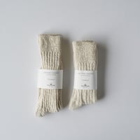 ORGANIC  GARDEN  /ガラ紡ソックス　レギュラー丈 ( 写真左 )　 MENS  SIZE 25-27
