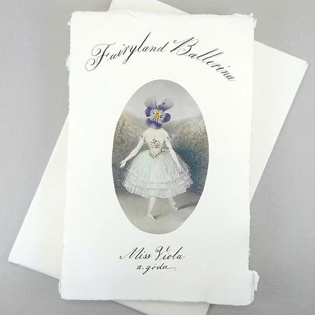 押し花カード fairyland ballerina 1