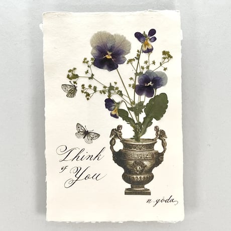 押し花カード/vase2