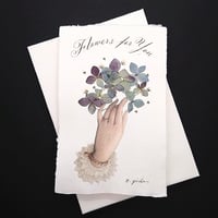 押し花カード hand 1