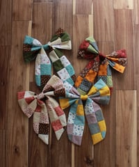 【25aw】patchwork big ribbon〈即納〉