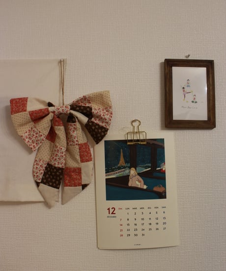 【25aw】patchwork big ribbon〈即納〉