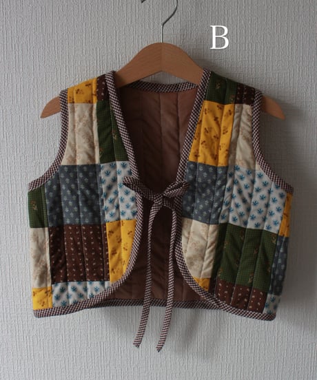 【25aw】patchwork vest