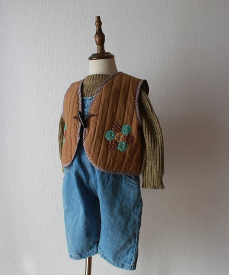 【25aw】patchwork vest
