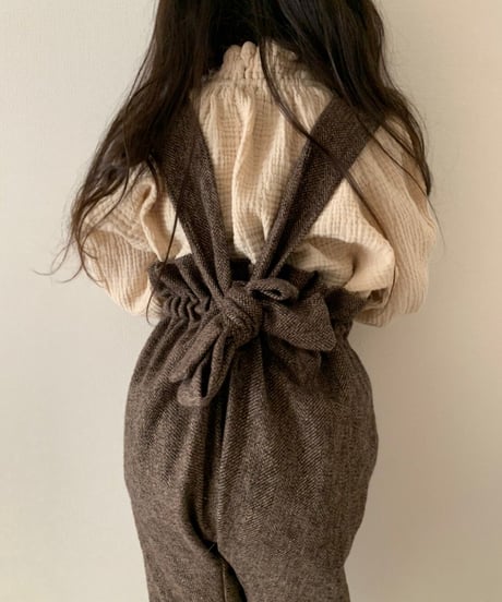 back ribbon salopette