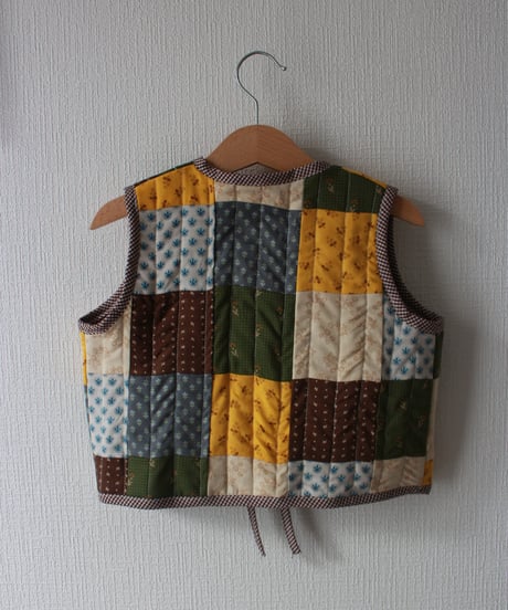 【25aw】patchwork vest