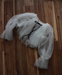 tulle tops〝off white〟
