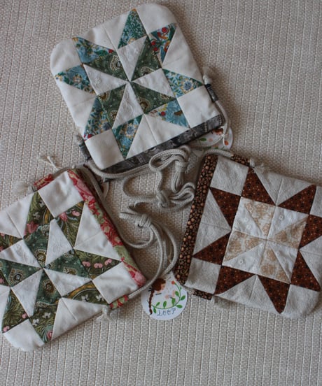 patchwork pochette  3種類
