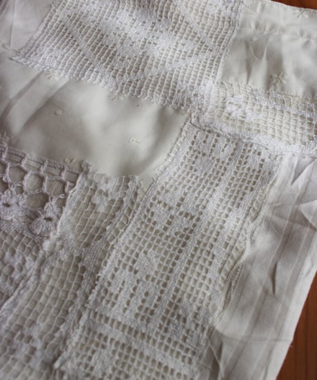 【26ss】antique lace patchwork item
