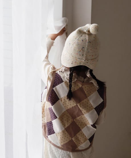 【25ss】patchwork vest［purple］
