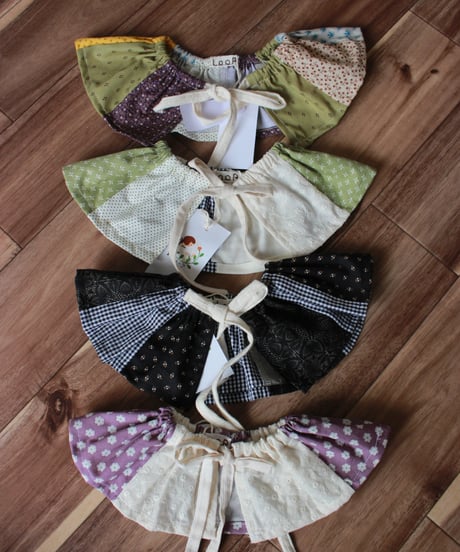 patchwork kushukushu bib  ［全4点］