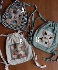 【26ss】patchwork knapsack ［即納］