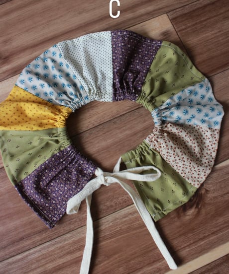 patchwork kushukushu bib  ［全4点］