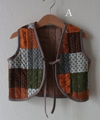 【25aw】patchwork vest
