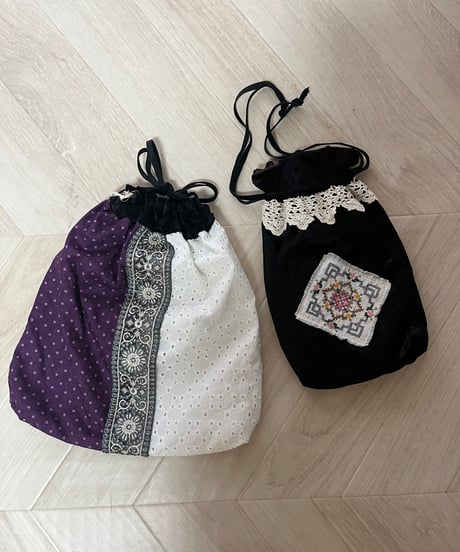 【25aw】巾着ポーチ