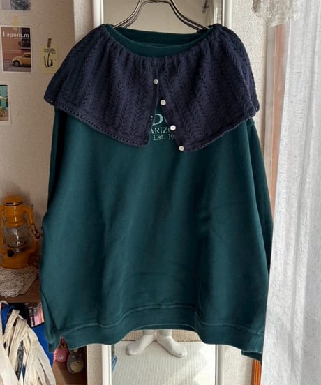 【25aw】2way knit&apron collar